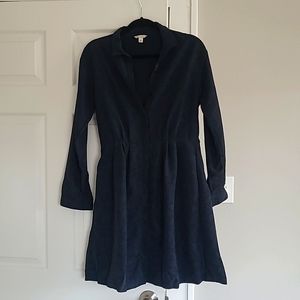 Gap Longsleeve Printed A-Line Dress with Pockets